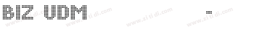 BIZ UDMincho light字体字体转换